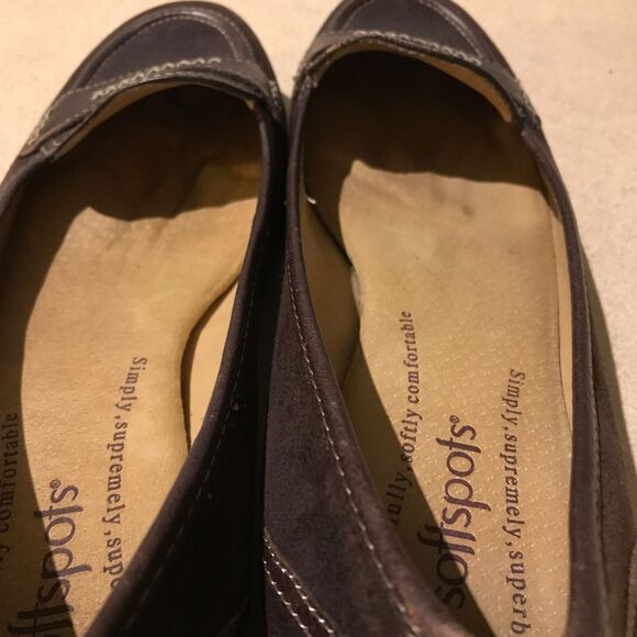 Softspots Dark Brown Suede Loafers - Picture 7 of 12